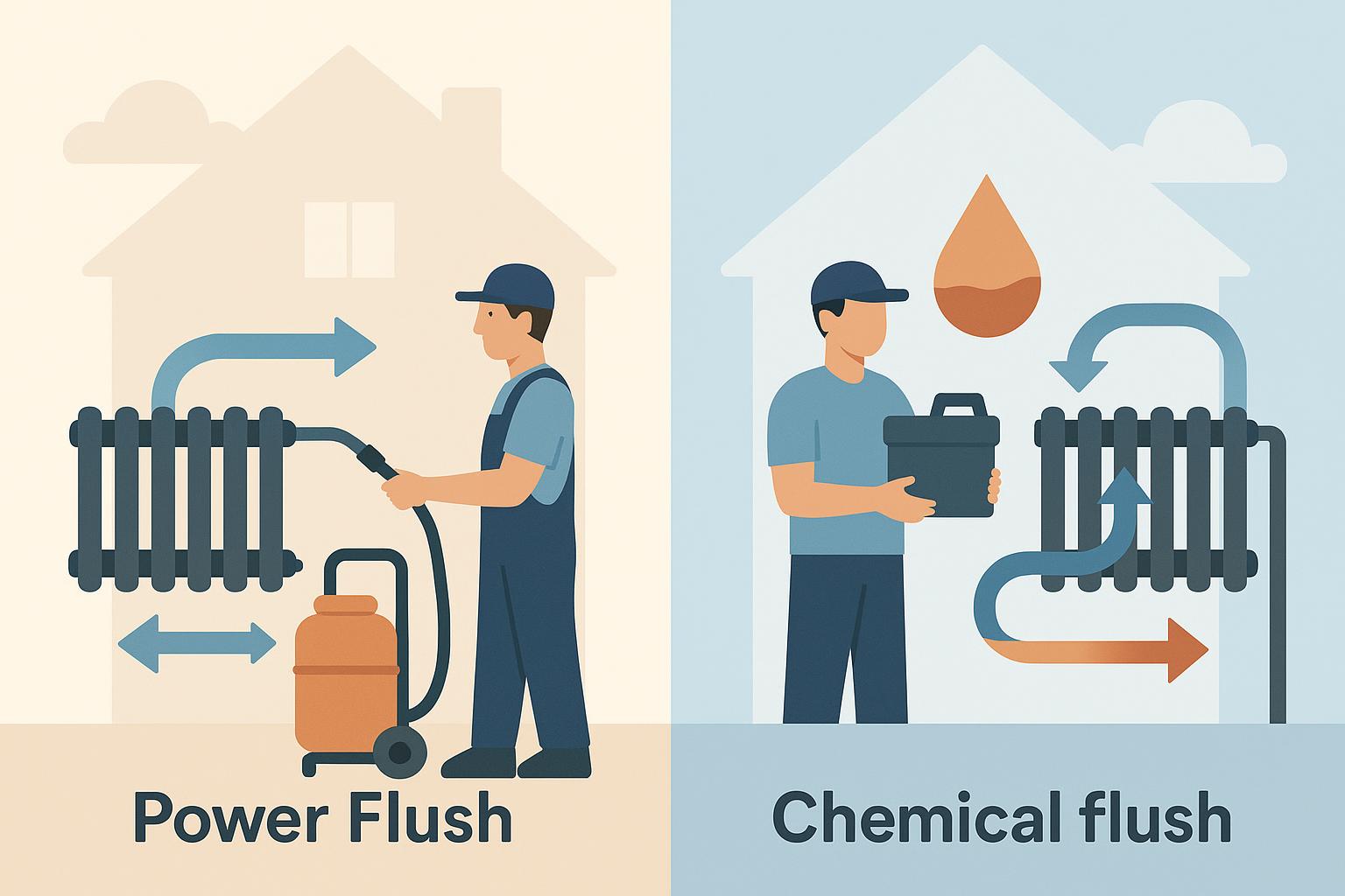 Read more about the article Power Flush vs Chemical Flush: Which Solves Sludge Faster in Reading Homes?